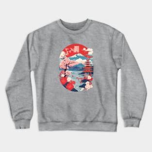 Vintage Travel Japan Design Crewneck Sweatshirt